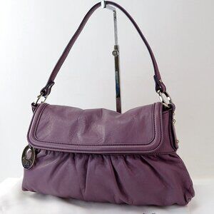 FENDI Purple Leather Borsa Chef Hand Bag